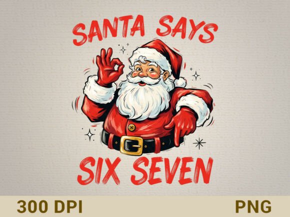 Download Funny Santa Says Six Seven Christmas SVG - Six seven Collection