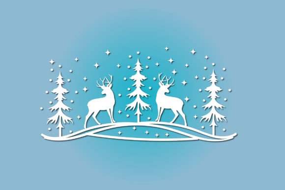 Download Magical Christmas Scene Svg Desigen - Christmas scene svg Collection