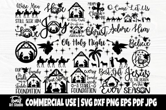 Download Nativity SVG Bundle, Christmas Scene Svg - Christmas scene svg Collection