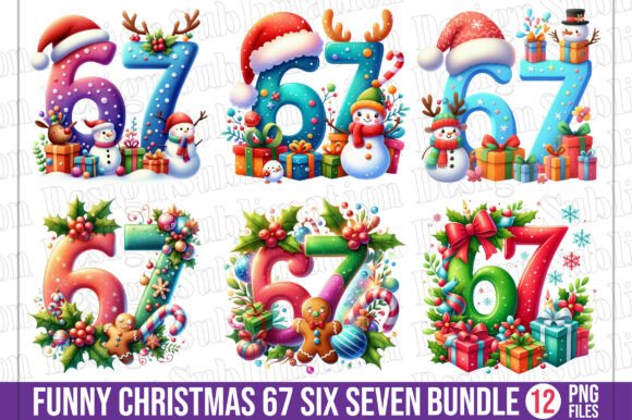 Download Funny Christmas 67 Six Seven Clipart - Six seven Collection