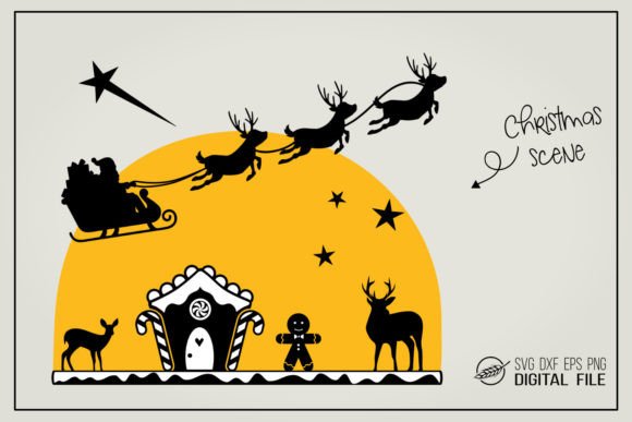 Download Christmas Scene SVG File - Christmas scene svg Collection