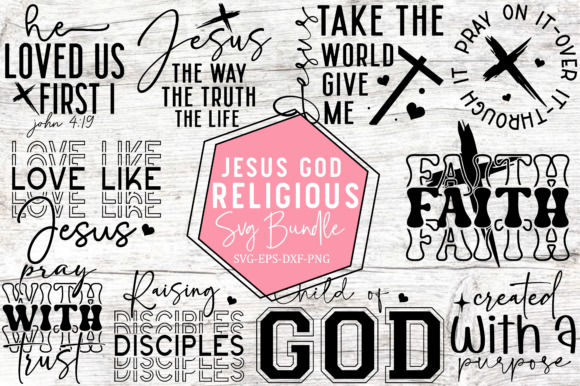 Download Jesus God Religious SVG Bundle - Premium Bundle