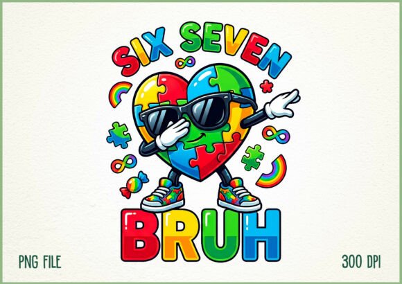 Download Six Seven Bruh Autism Awareness Meme PNG - Six seven Collection